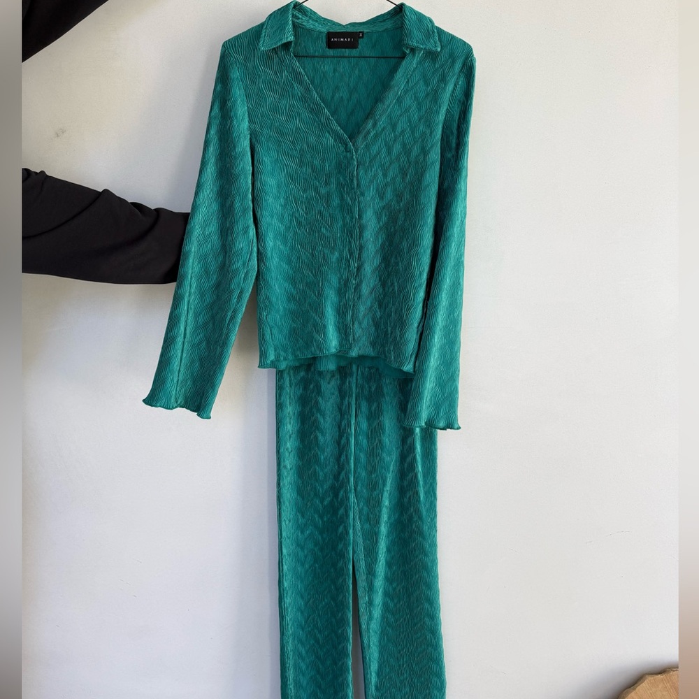 ANI MARI TEAL SET TOP M/PANT S